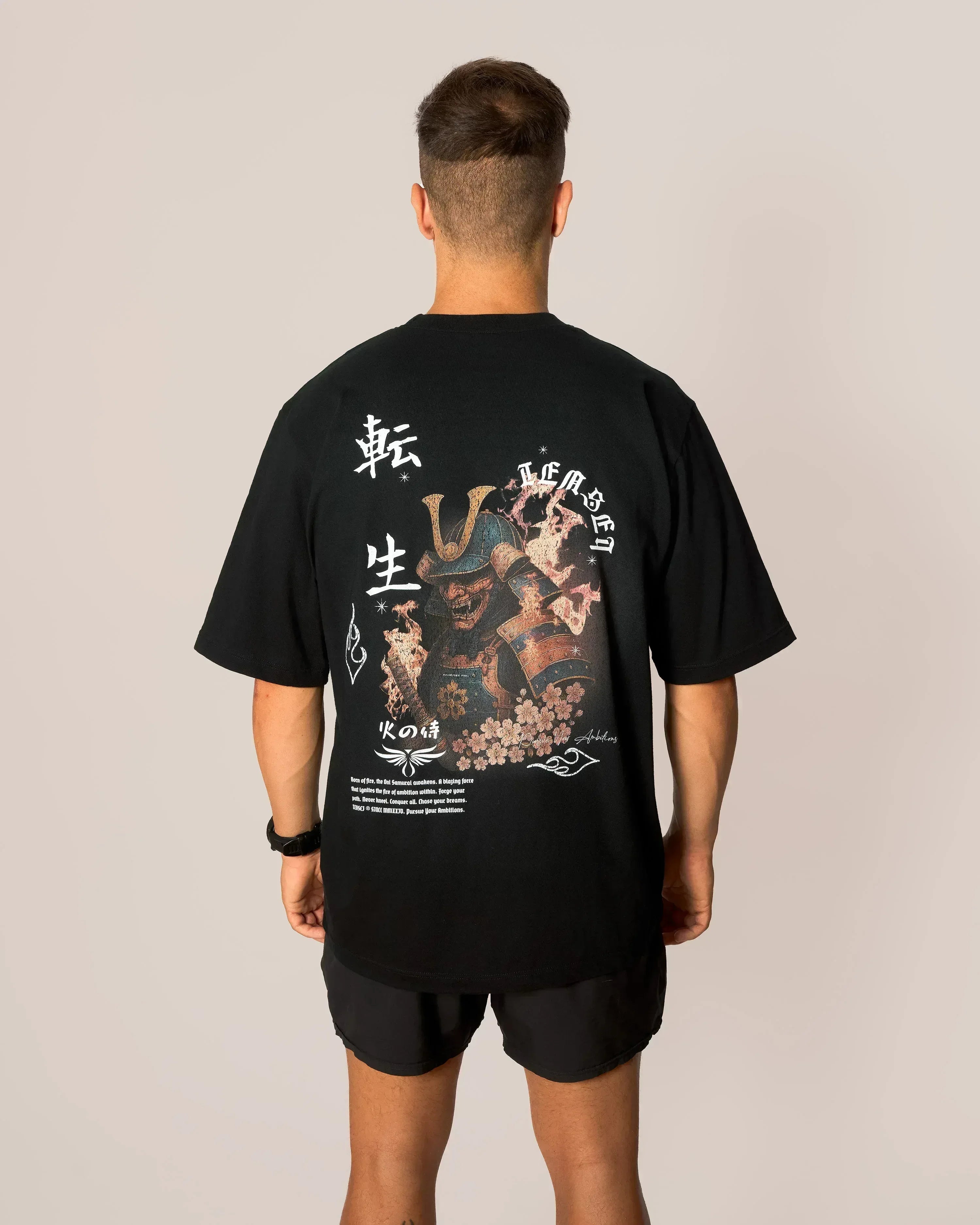 Oversized T-Shirt - Hi No Samurai - TENSEI